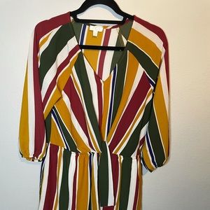 Knee length color dress